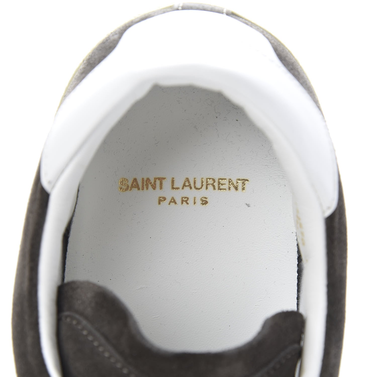 Saint Laurent Suede Soho Mens Court Classic Sneakers 41.5 Bronze White 7 of 8