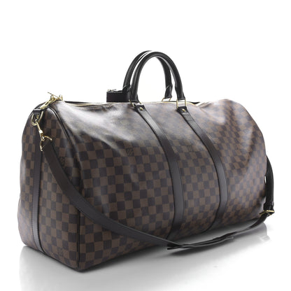 Louis Vuitton Damier Ebene Keepall Bandouliere 55 2 of 7