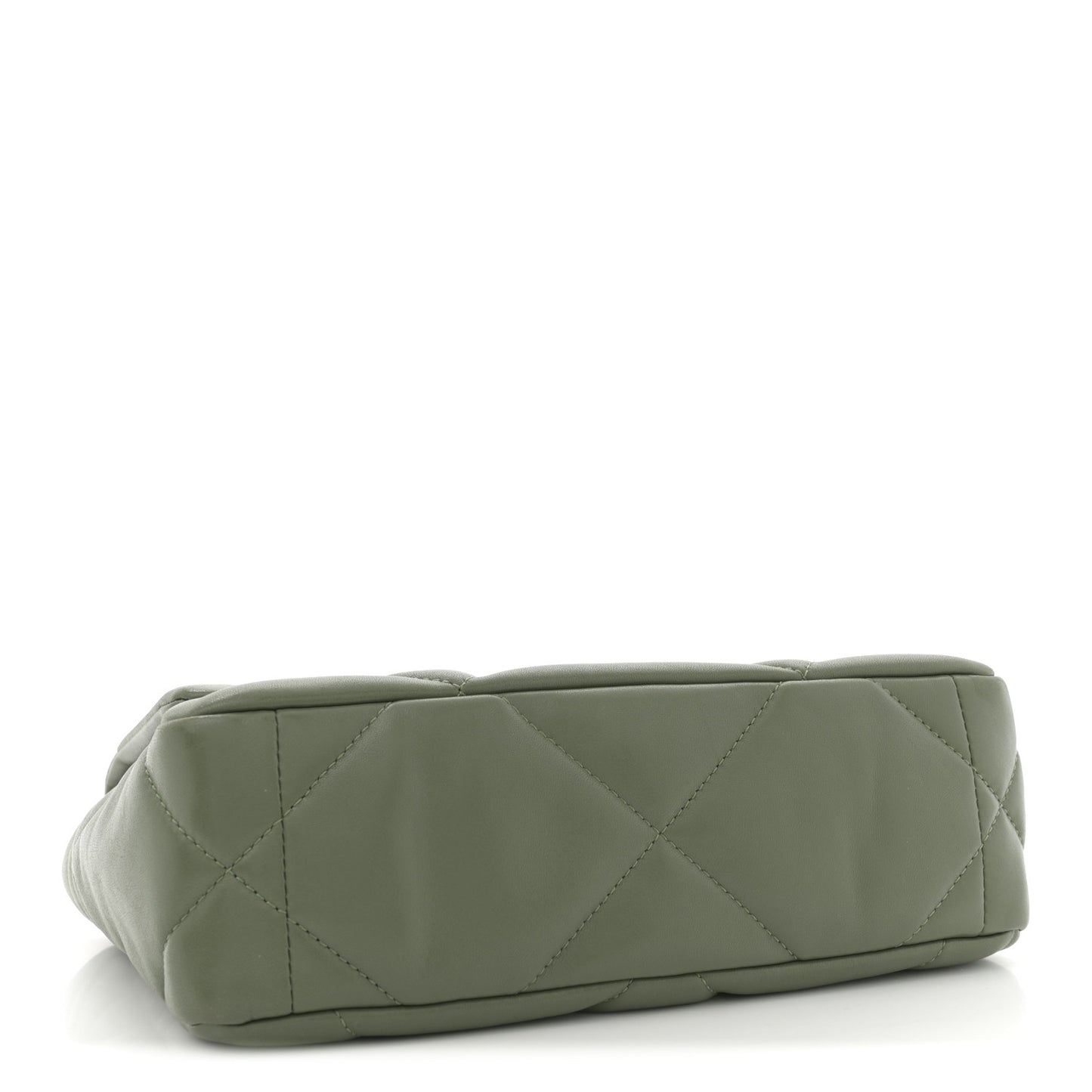 Lambskin Quilted Medium Chanel 19 Flap Green