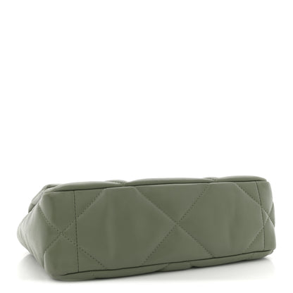 Chanel Lambskin Quilted Medium Chanel 19 Flap Green 4 of 10