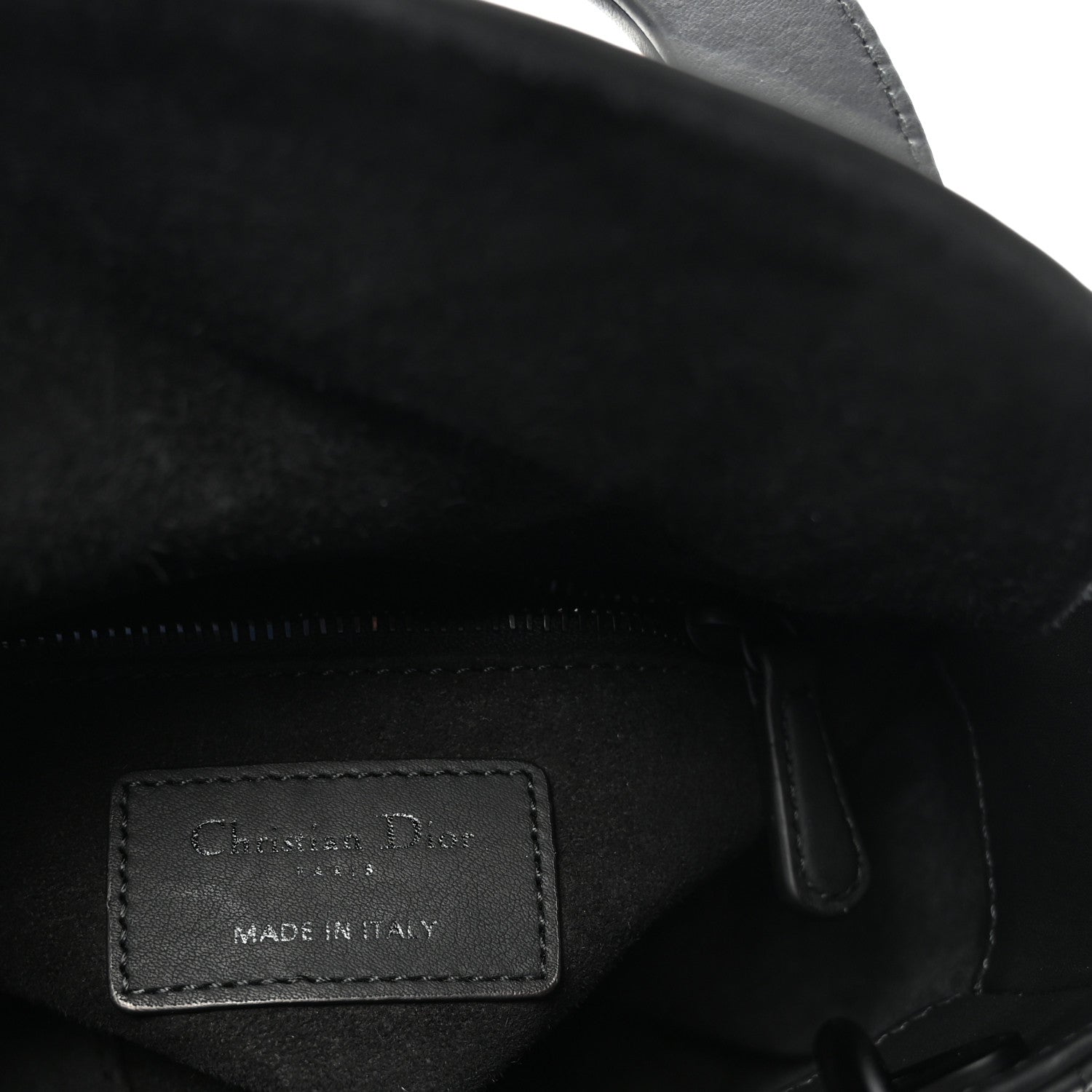 Christian Dior Ultra Matte Calfskin Cannage Mini Lady Dior Black 6 of 9