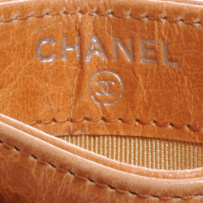 Chanel Glazed Calfskin Quilted Card Holder Light Brown 6 of 8