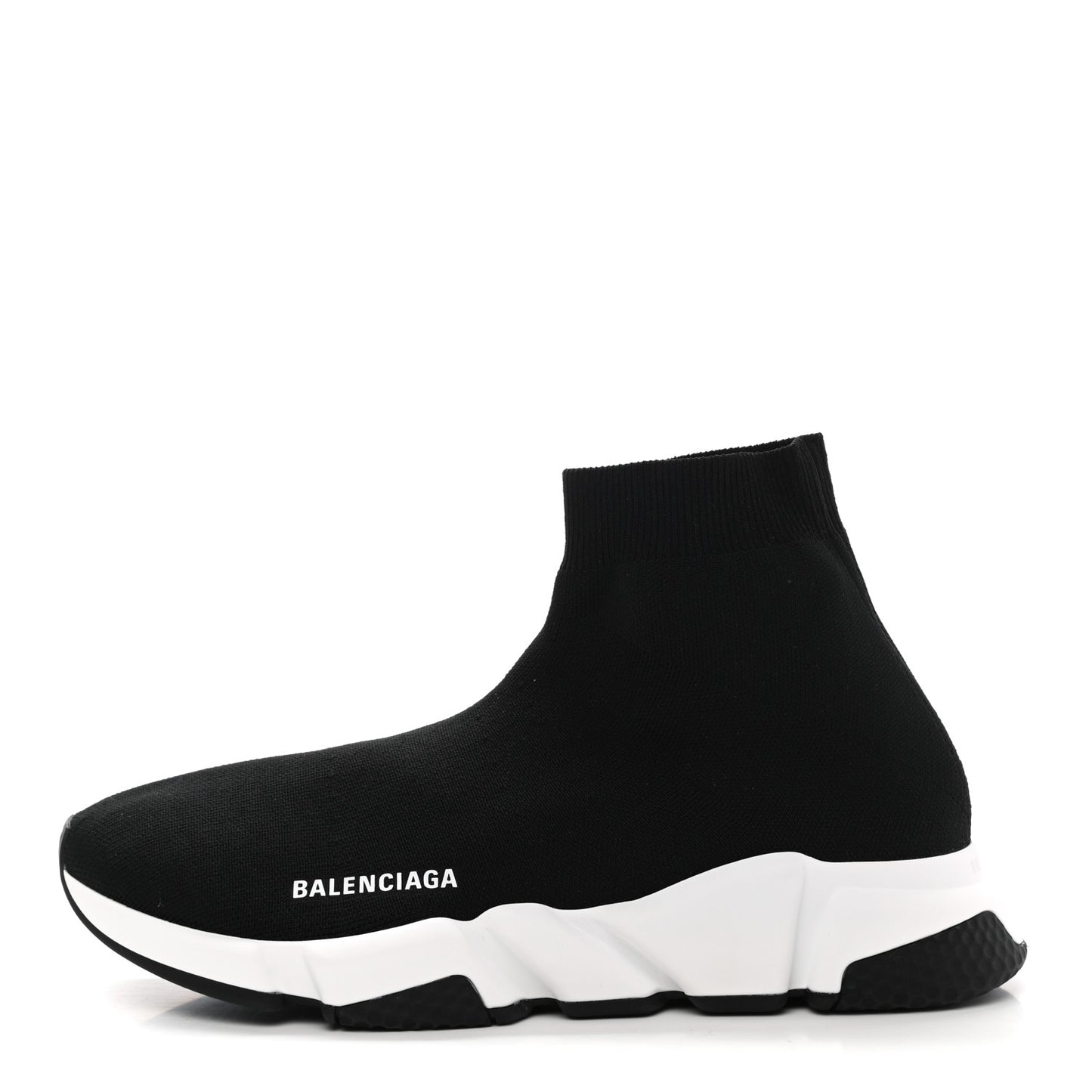 Neoprene Knit Womens Speed Sneakers 41 Black White