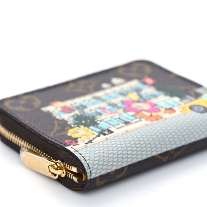 Louis Vuitton Monogram 2022 Christmas Animation New York Soho Zippy Coin Purse Yellow 7 of 8