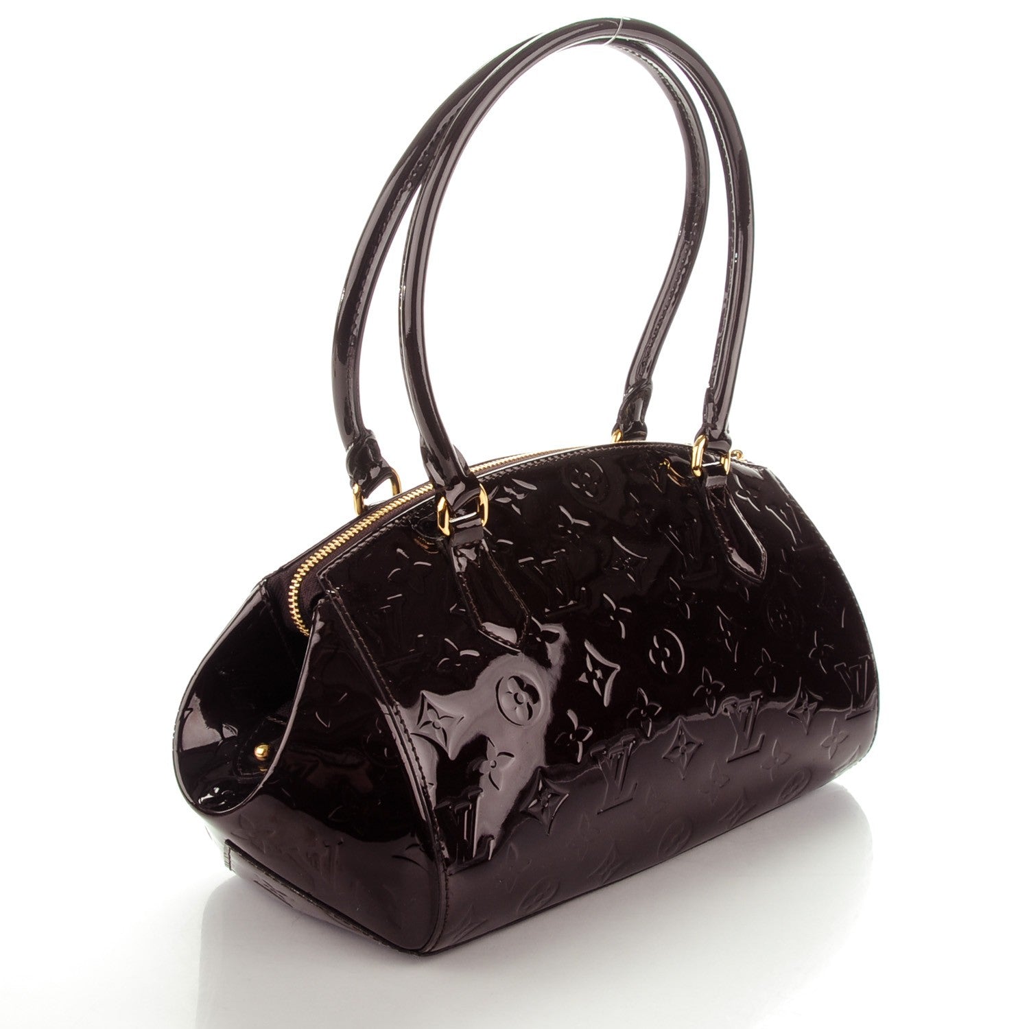 Louis Vuitton Vernis Sherwood PM Amarante 3 of 7