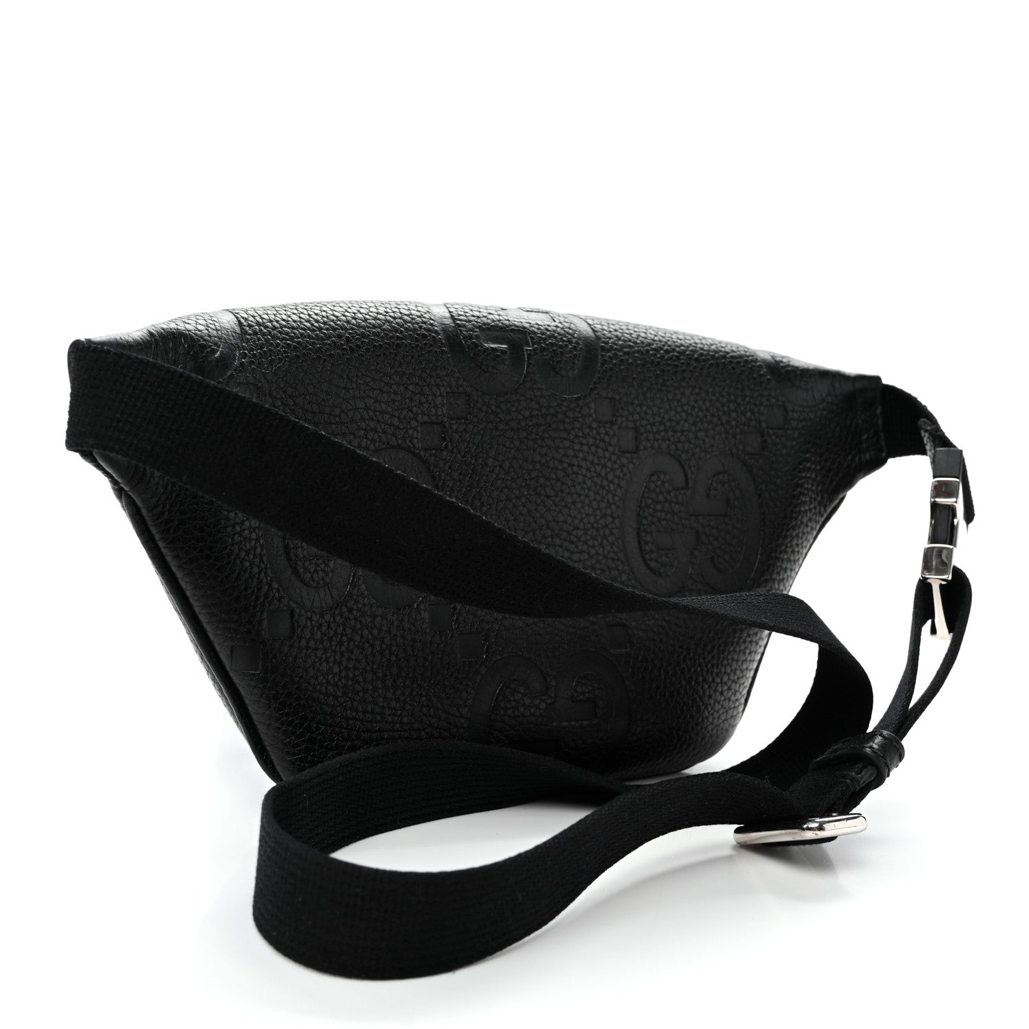 Gucci Piuma Calfskin Jumbo GG Embossed Small Belt Bag Black 3 of 10