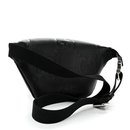 Gucci Piuma Calfskin Jumbo GG Embossed Small Belt Bag Black 3 of 10