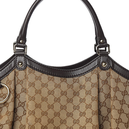 Gucci Monogram Large Sukey Tote Dark Brown 12 of 12