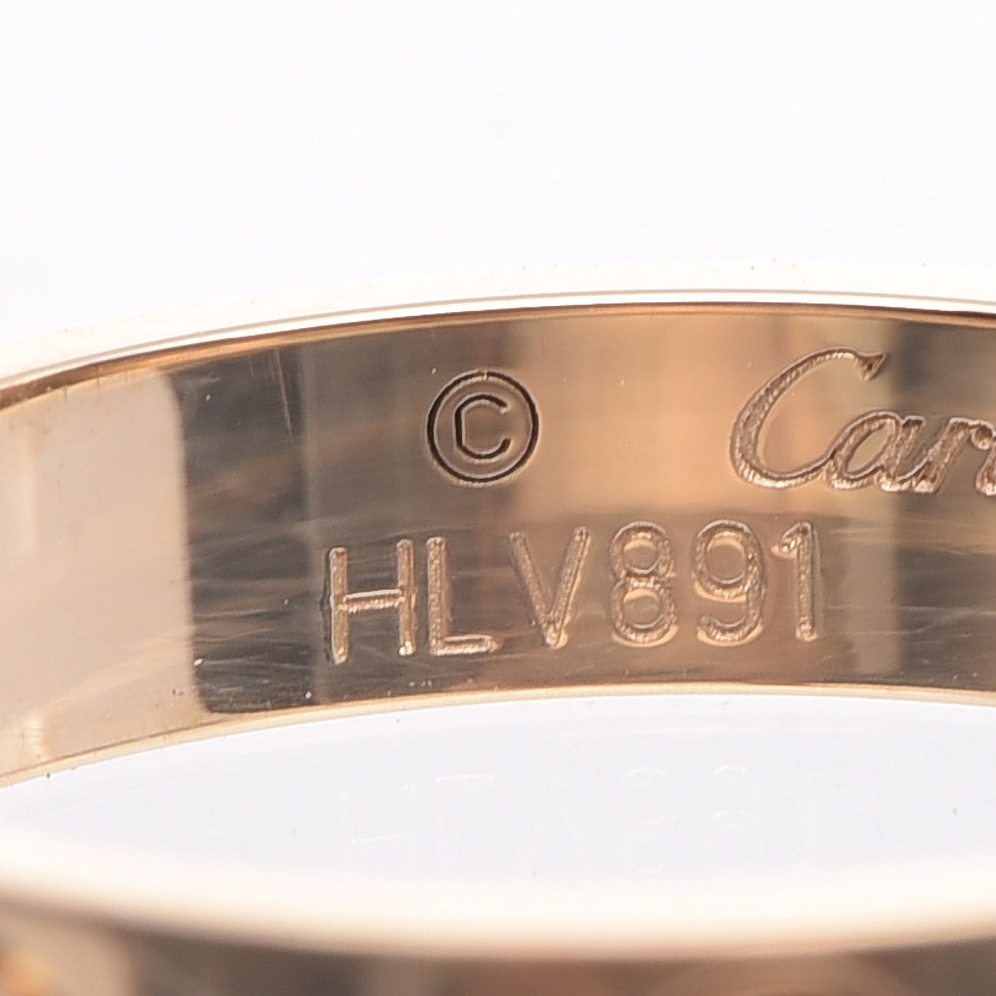18K Yellow Gold 3.5mm LOVE Wedding Band Ring 50 5.25