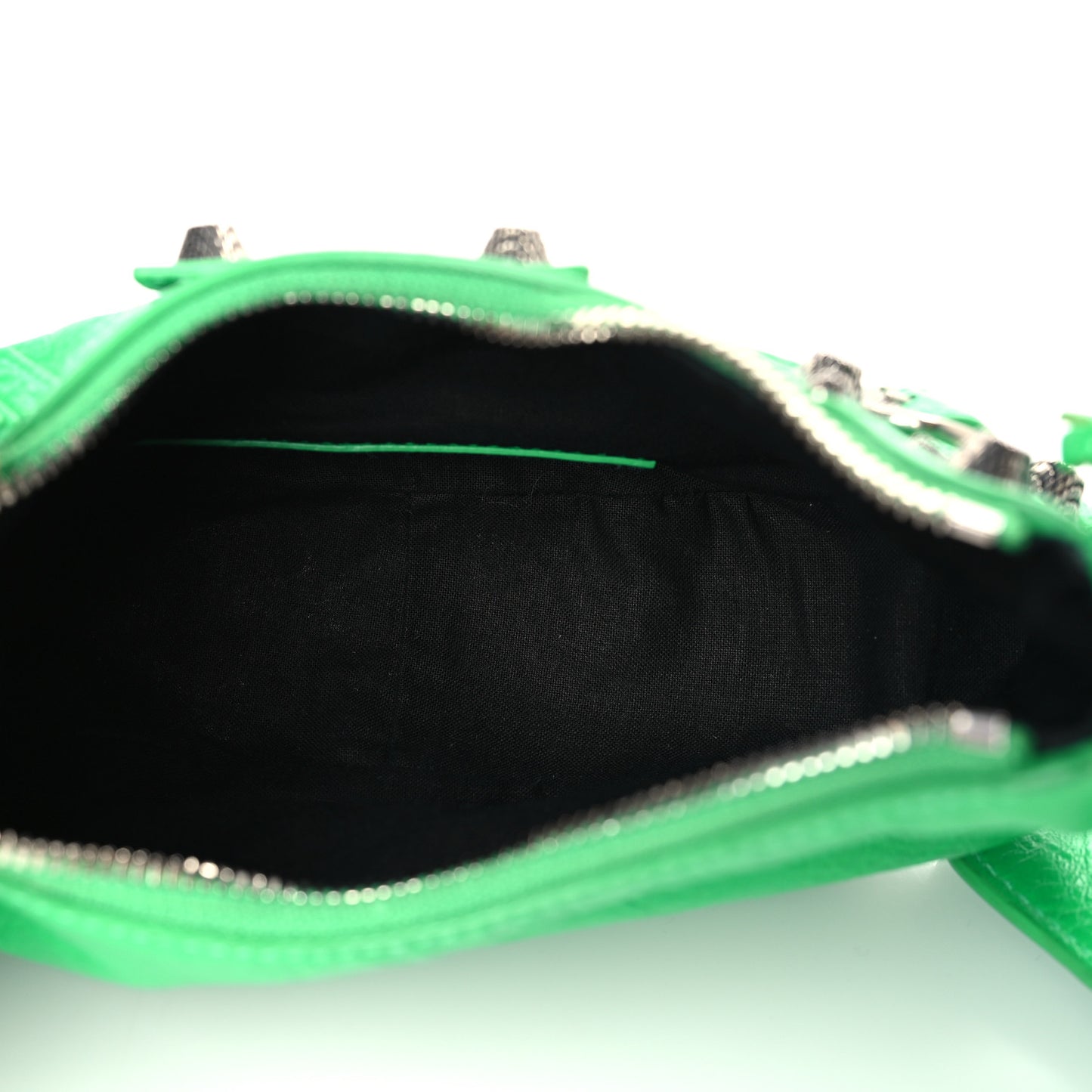 Agneau Arena Le Cagole Shoulder Bag XS Vivid Green