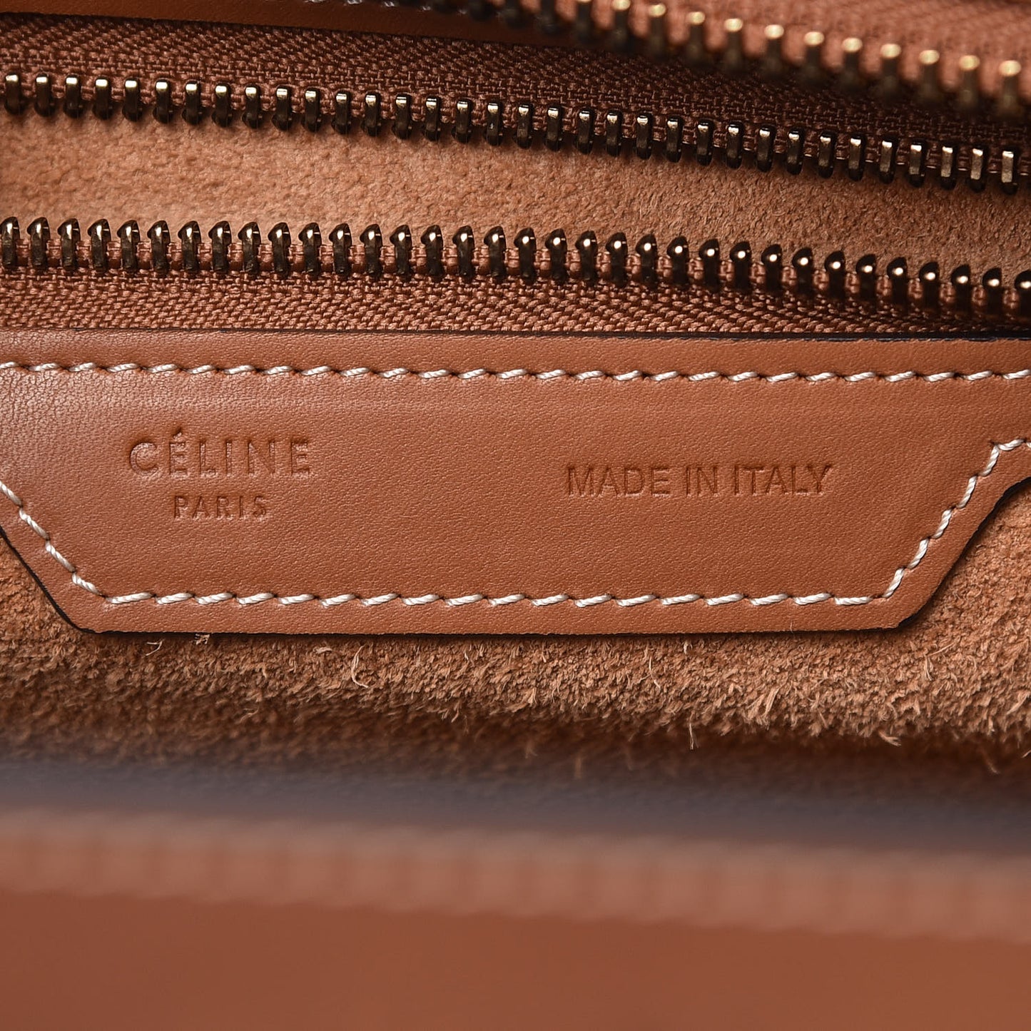 Natural Calfskin Micro Luggage Tan