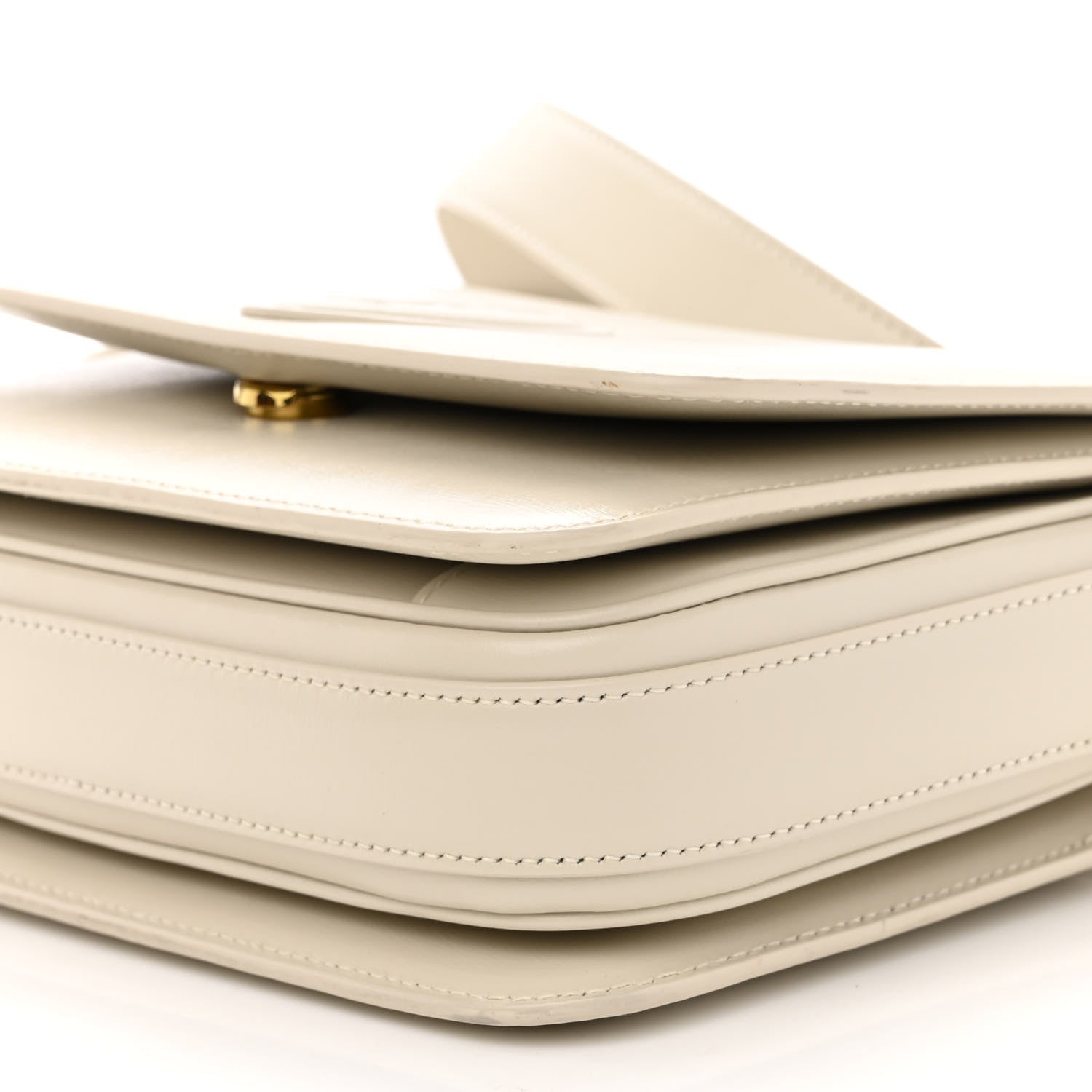 Saint Laurent Calfskin Le 61 Shoulder Bag White 9 of 9