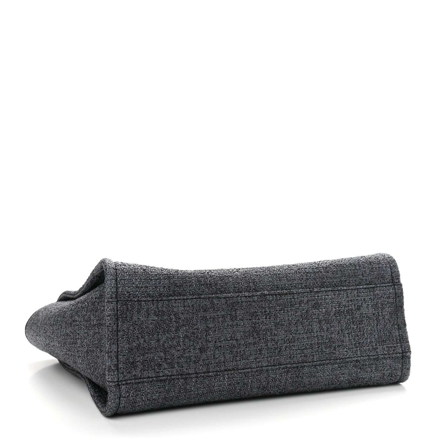 Lurex Boucle Small Deauville Tote Grey