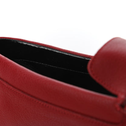 Gucci Calfskin Web Mens Driver Loafers 7 Red 9 of 10