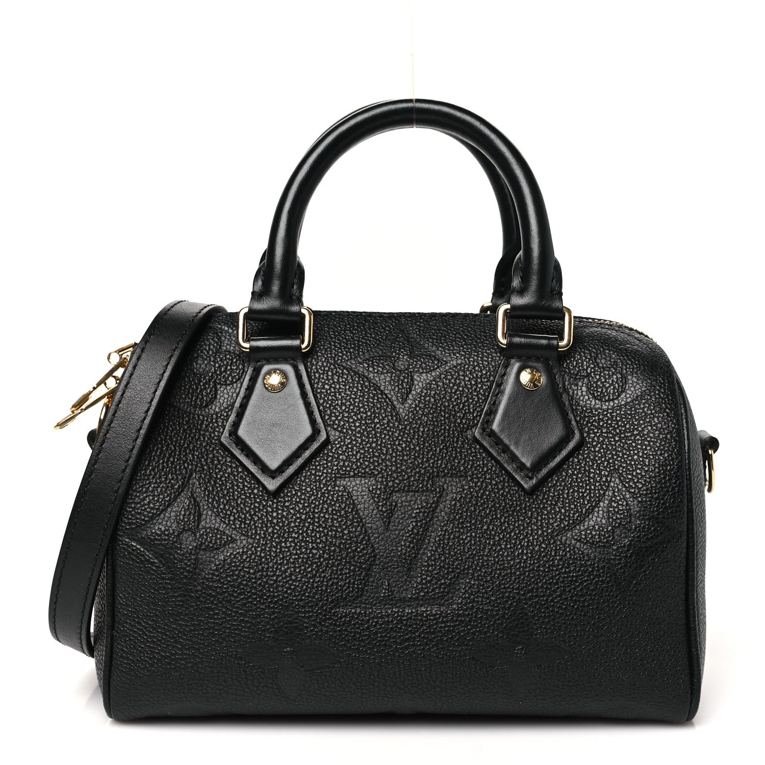 Louis Vuitton Empreinte Monogram Giant Speedy Bandouliere 20 Black 1 of 9