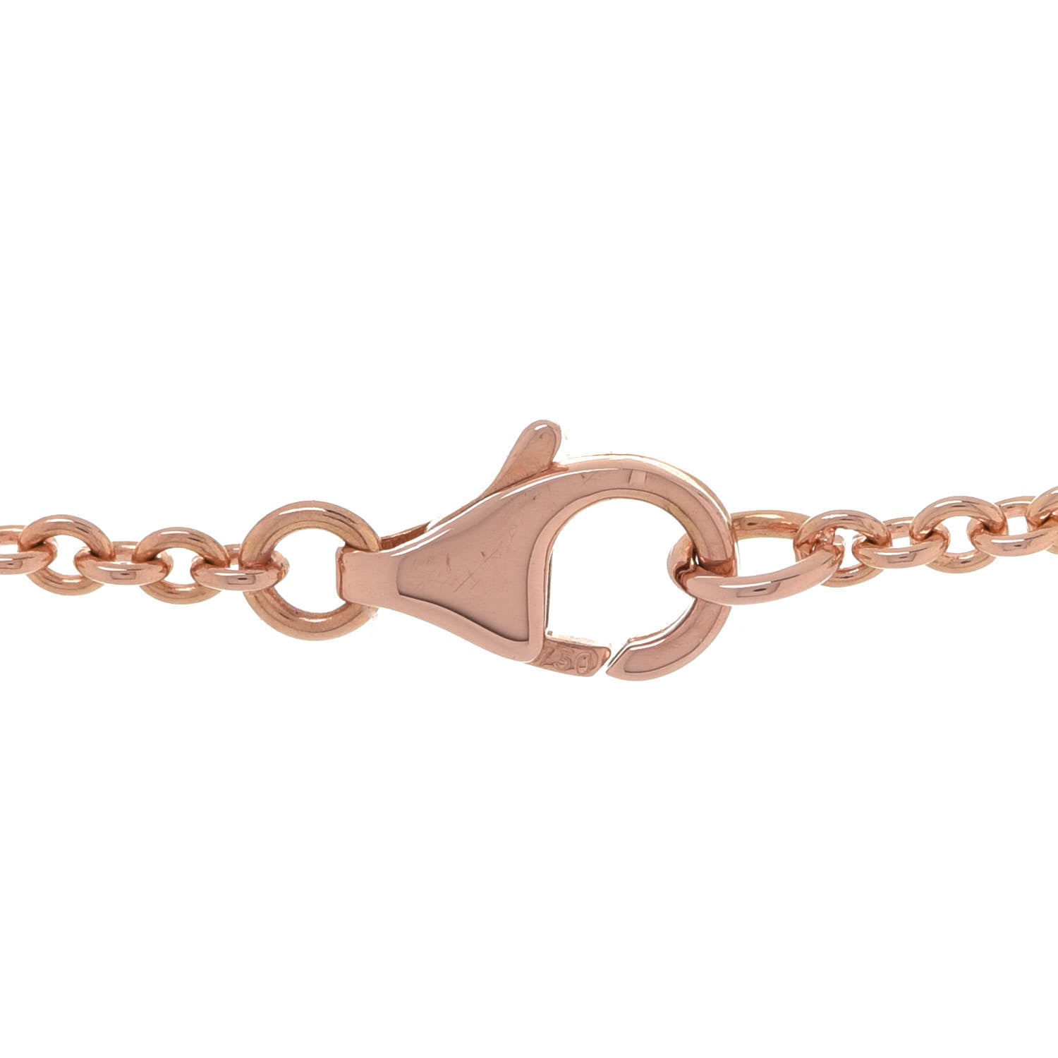 Cartier 18K Pink Gold Interlocking LOVE Necklace 5 of 7