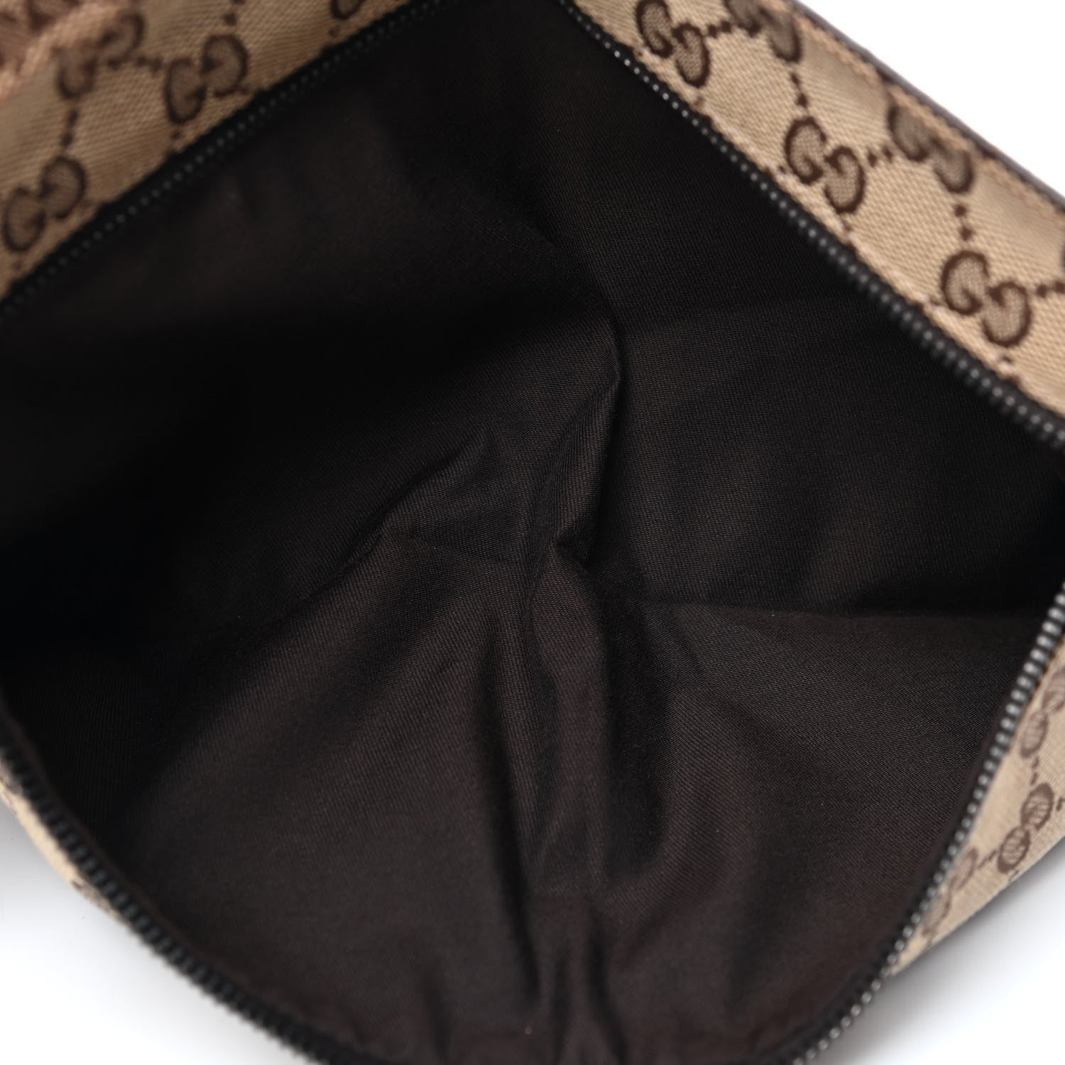 Gucci GG Monogram Web Double Pocket Belt Bag Dark Brown 4 of 10