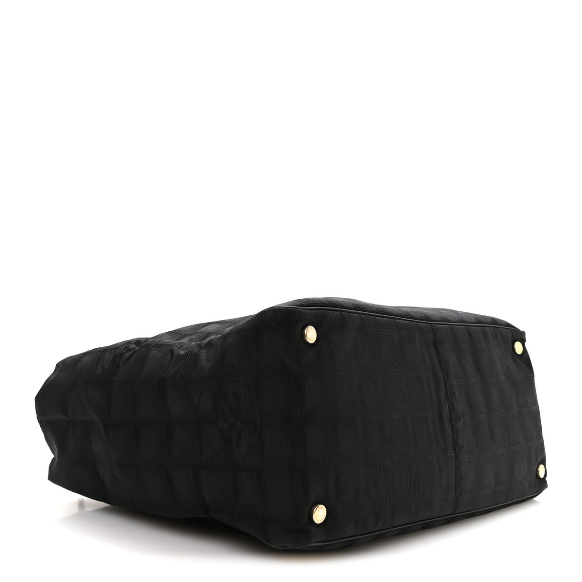 Nylon Medium Travel Tote Black