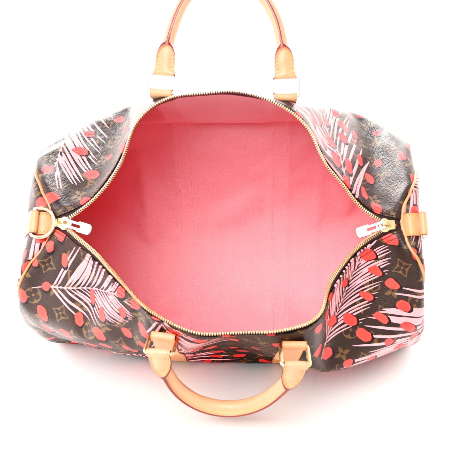 Louis Vuitton Monogram Jungle Dots Keepall Bandouliere 50 Sugar Pink Poppy 4 of 10