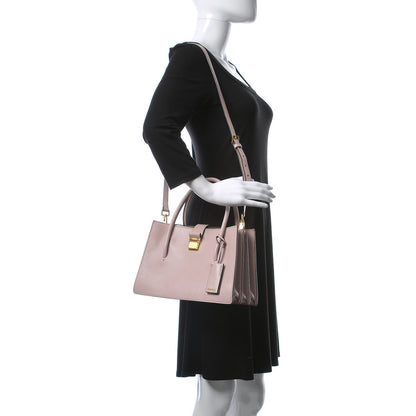 Miu Miu Goatskin Madras Tote Mughetto 2 of 11