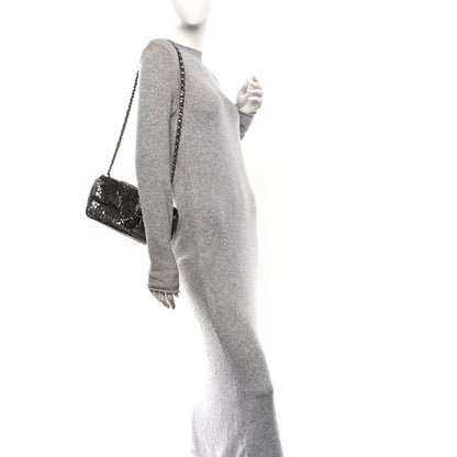 Chanel Sequin East West Flap Dark Silver 2 of 11
