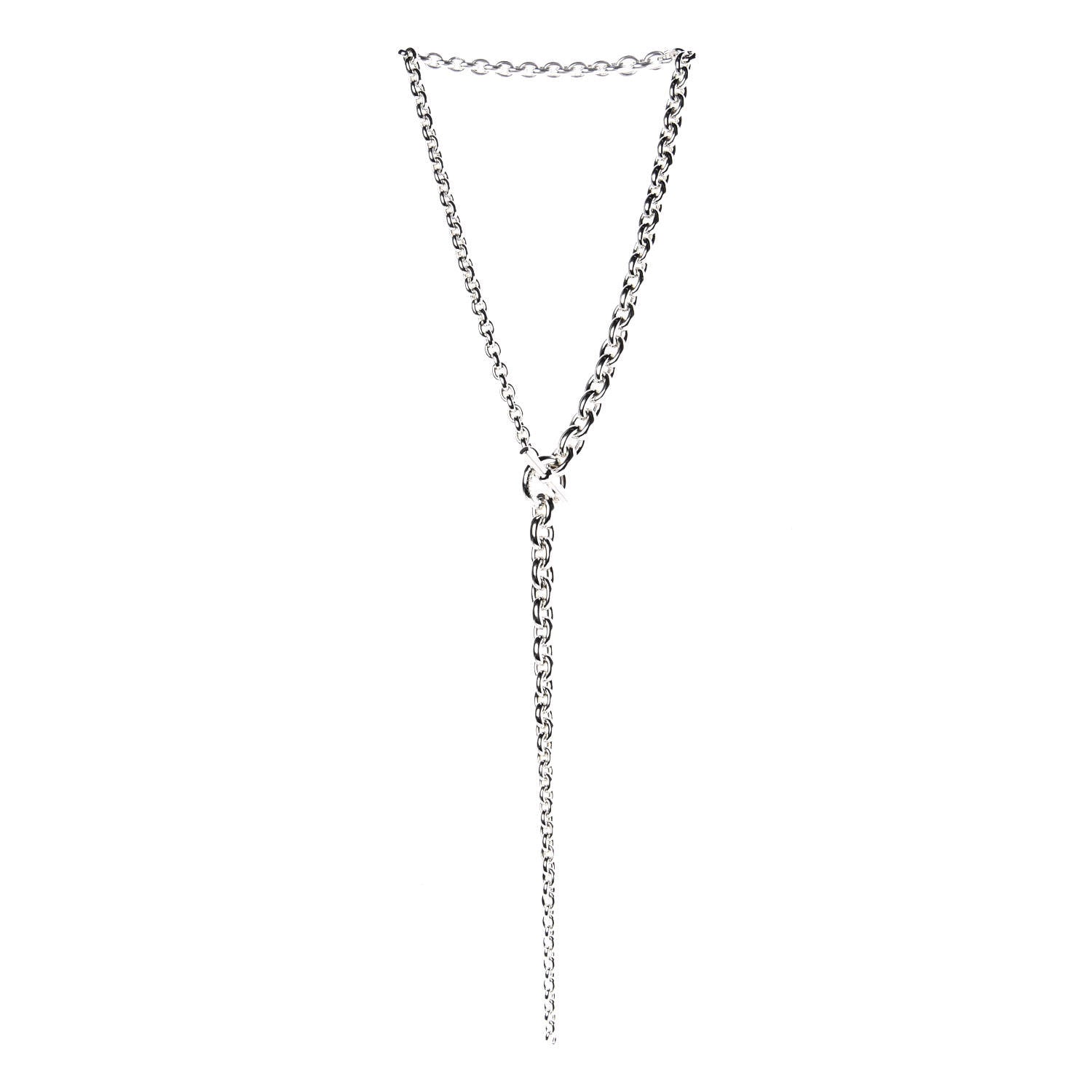 Hermes Sterling Silver Crescendo Necklace 3 of 5