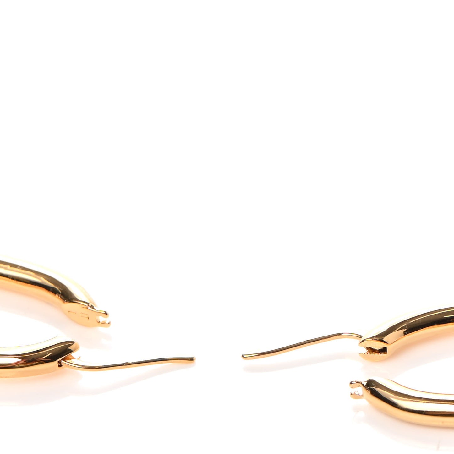 Metal Fall In Love Hoop Earrings GM Gold