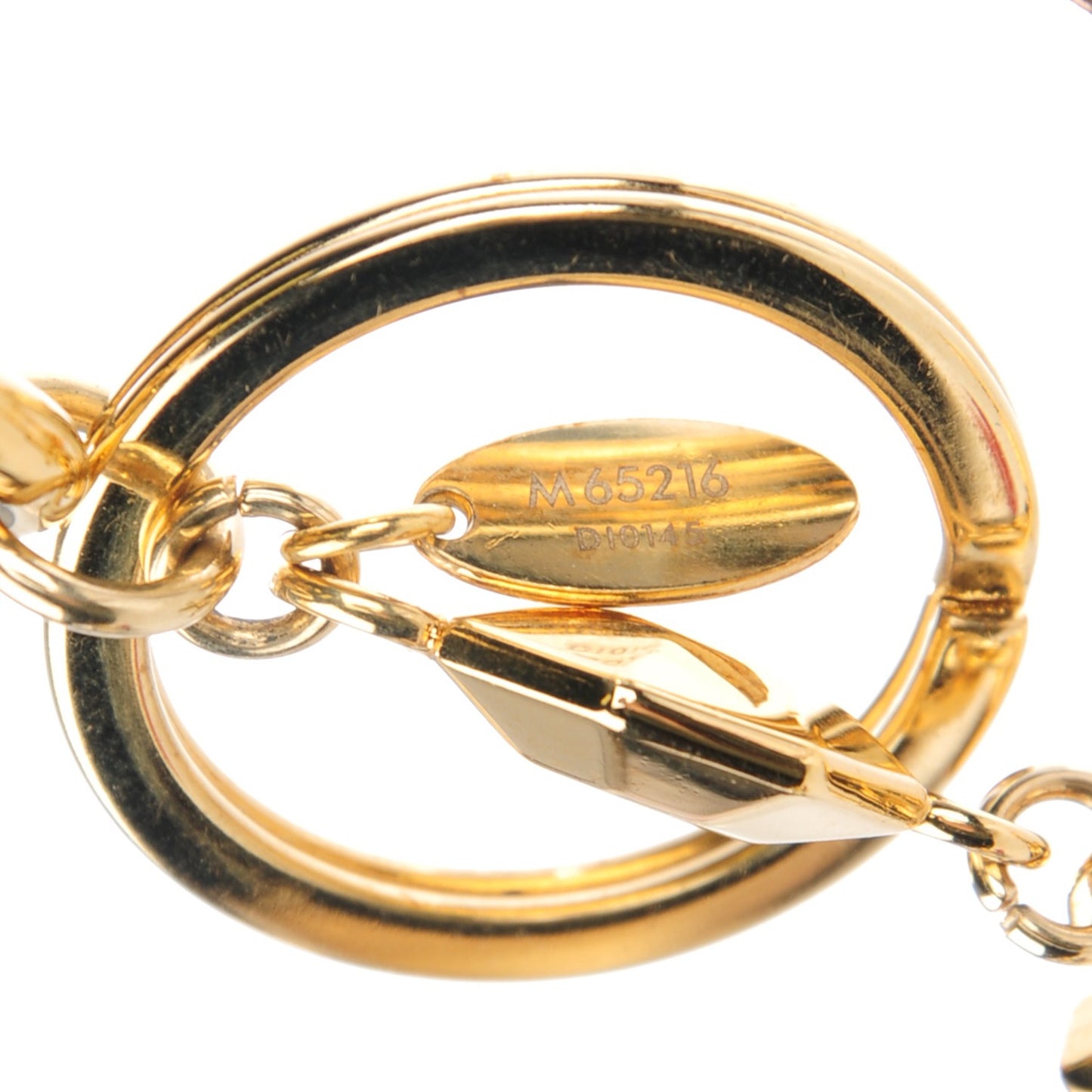 LV Facettes Key Holder Gold