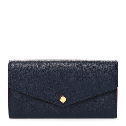 Louis Vuitton Empreinte Sarah Wallet NM Marine Rouge 1 of 7