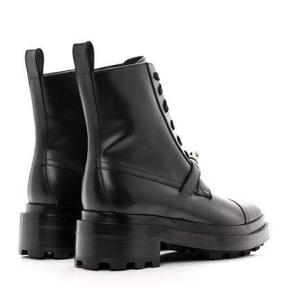 Hermes Glossed Calfskin Funk Ankle Boots 36 Black 4 of 9