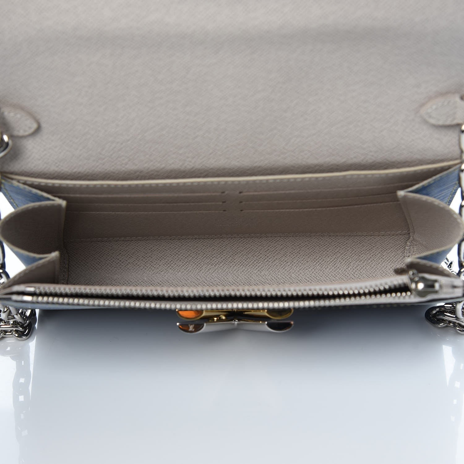 Louis Vuitton Epi Twist Chain Wallet Denim Light 5 of 8