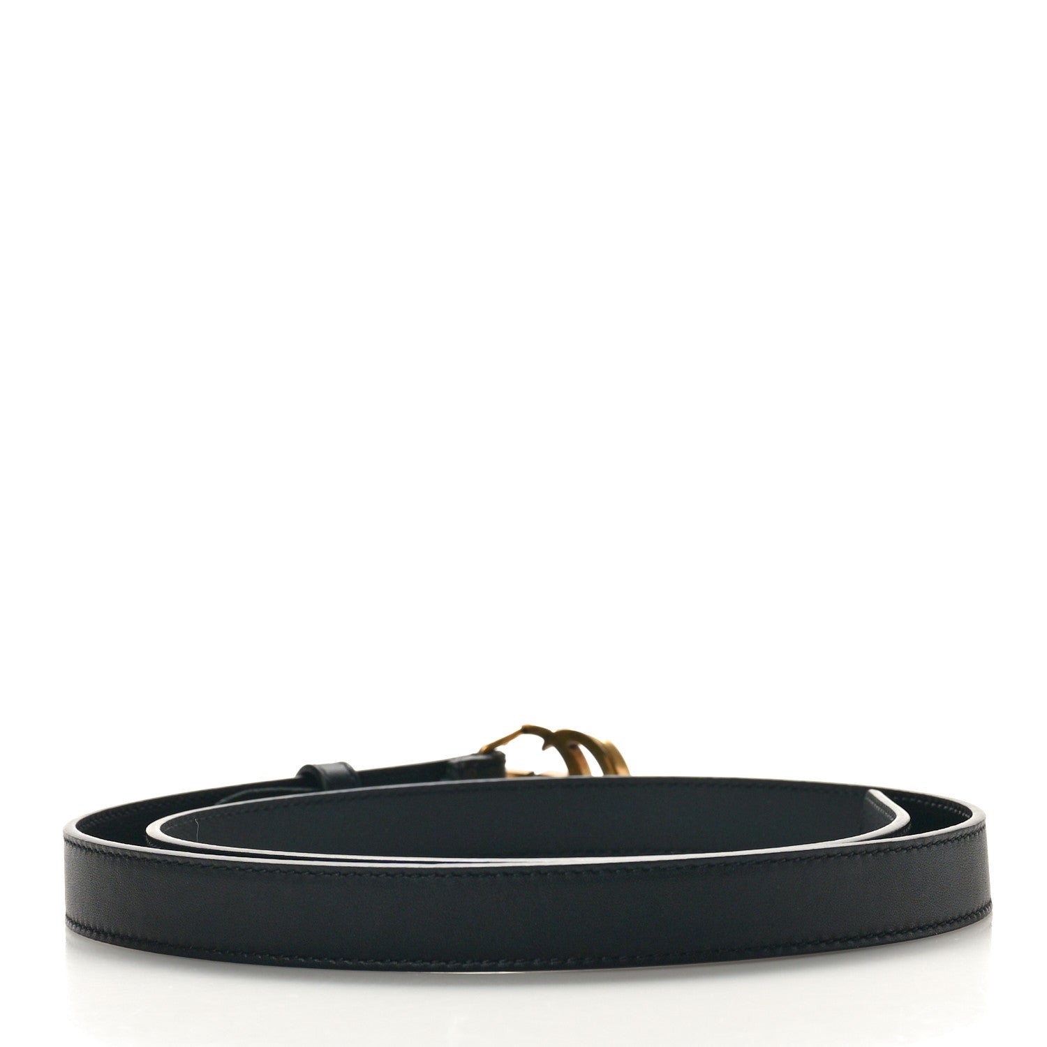 Gucci Calfskin Double G 20mm Belt 85 34 Black 2 of 5