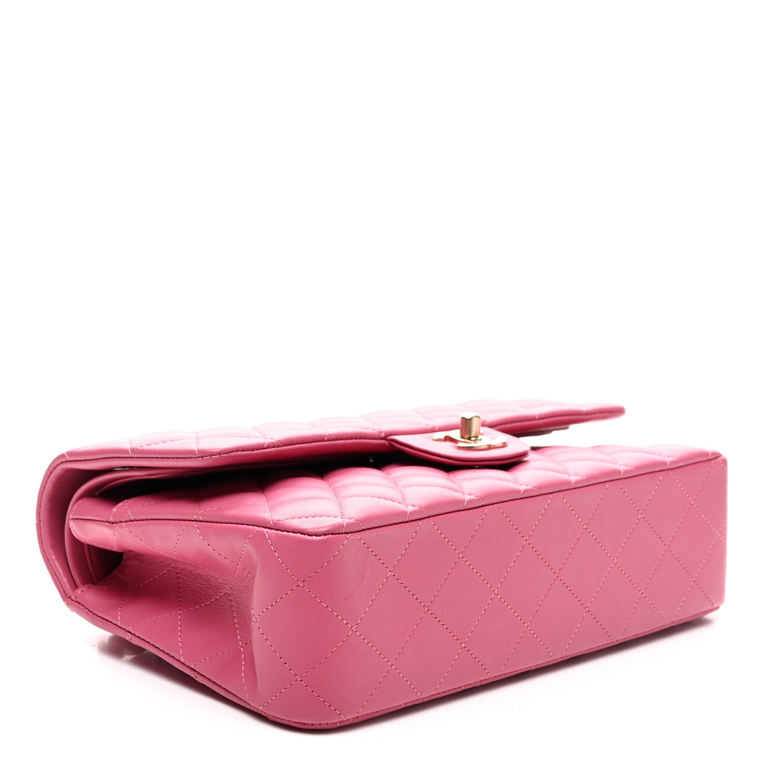 Chanel Lambskin Quilted Medium Double Flap Pink 4 of 10