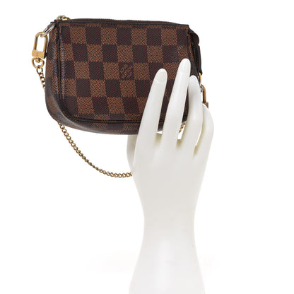 Louis Vuitton Damier Ebene Mini Pochette Accessories 2 of 9