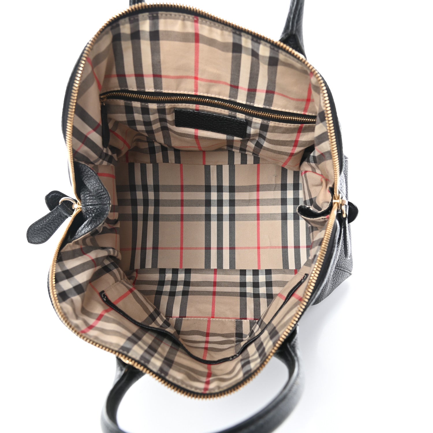 Burberry London Grainy Calfskin Small Greenwood Bowling Bag Black 5 of 9