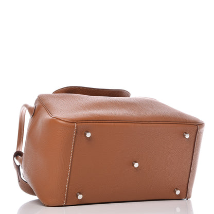 Hermes Taurillon Clemence Lindy 34 Gold 4 of 7