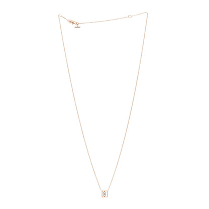 Tiffany 18K Rose Gold Diamond Jewel Box Pendant Necklace 3 of 5