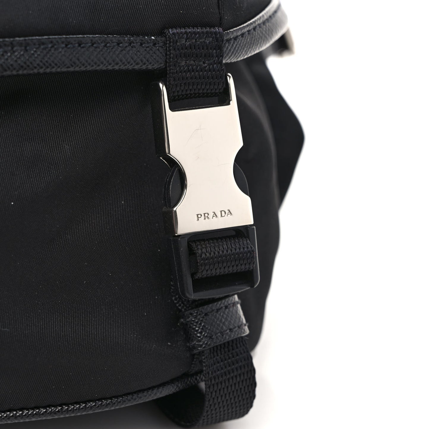 Re-Nylon Saffiano Sling Bag Black