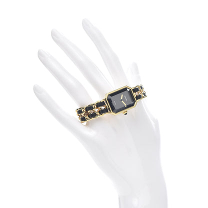 Chanel Stainless Steel Lambskin 20mm Chain Premiere Quartz Watch Gold M 2 of 5