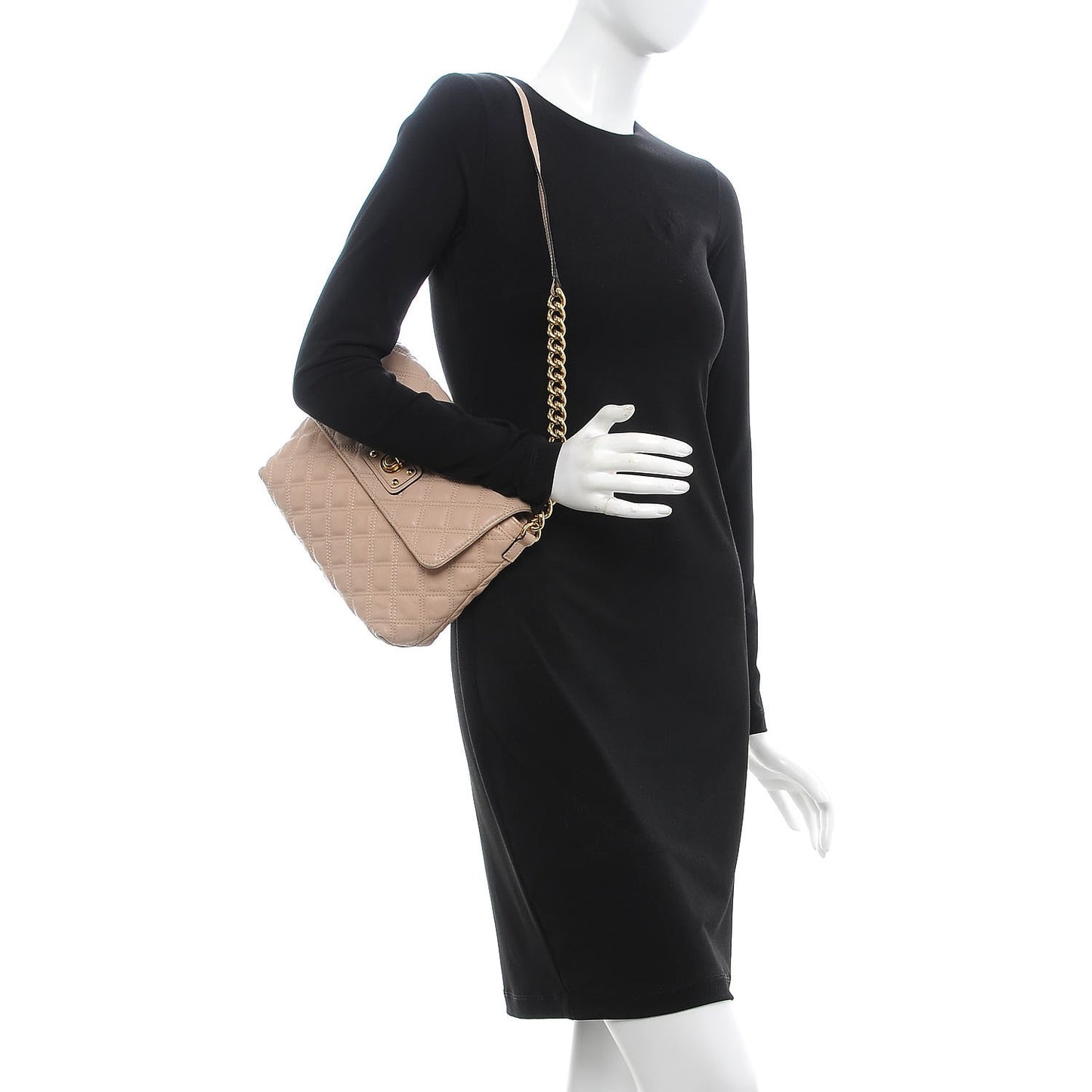 Lambskin Quilted The XL Single Flap Beige