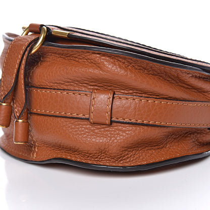 Chloe Calfskin Mini Marcie Round Crossbody Bag Tan 10 of 13