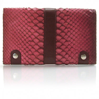 Chloe Python Silverado Wallet Raspberry 2 of 9