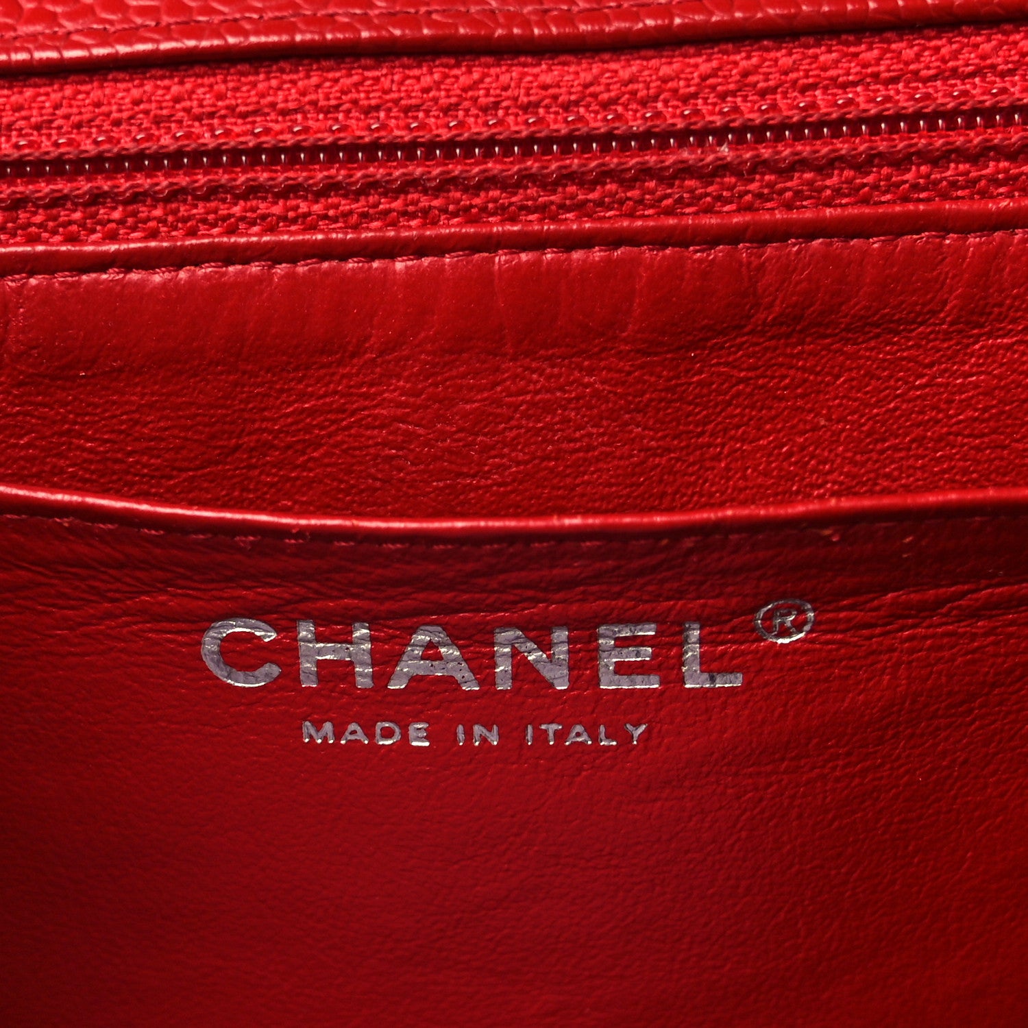Chanel Caviar Quilted Maxi Single Flap Red 6 of 10