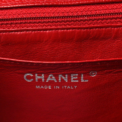 Chanel Caviar Quilted Maxi Single Flap Red 6 of 10