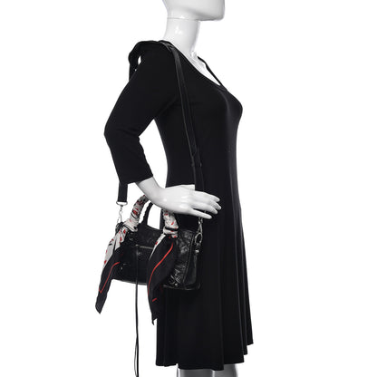 Balenciaga Agneau Classic Silver Hardware Mini S City Scarf Black 2 of 12