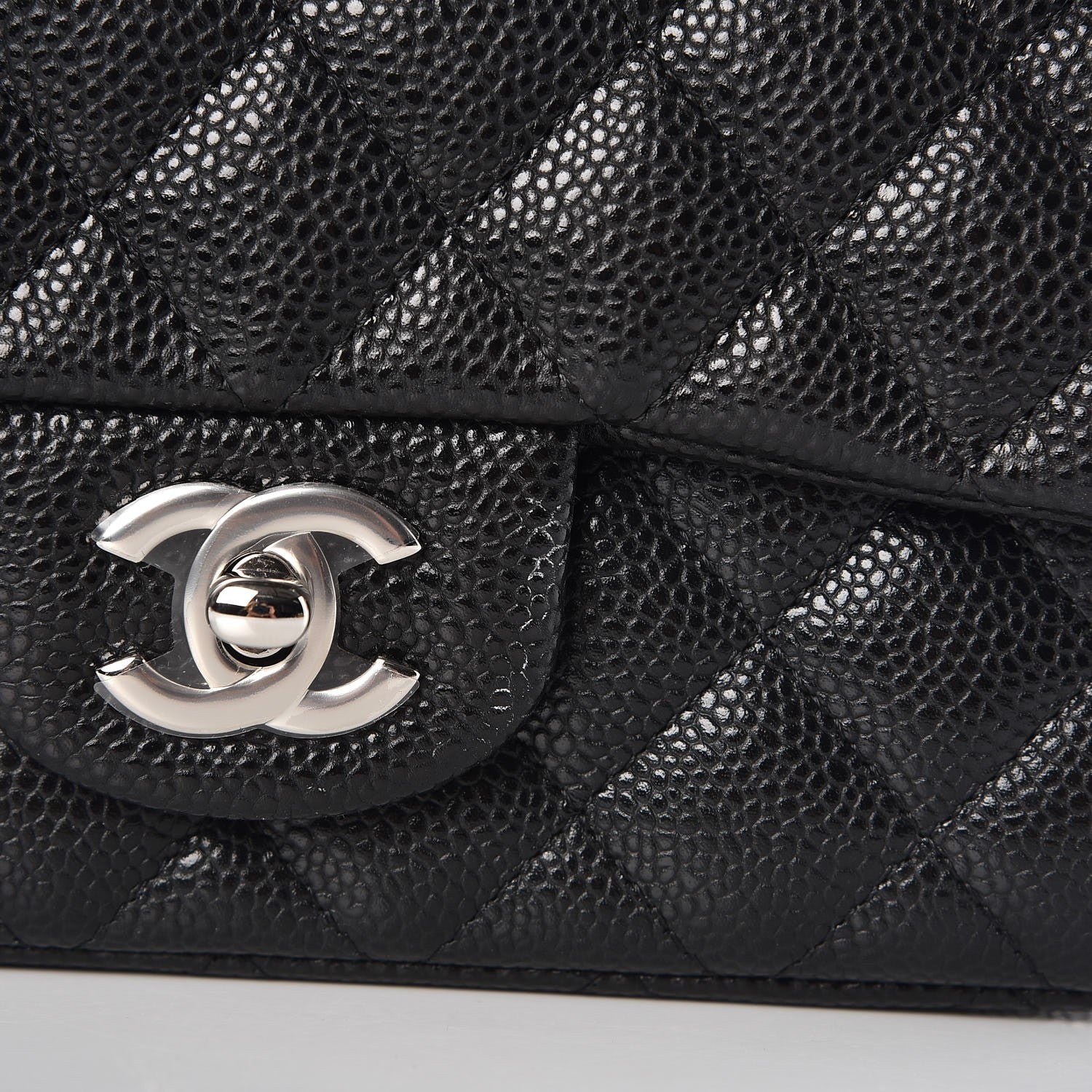 Chanel Caviar Quilted Mini Rectangular Flap Black 8 of 9
