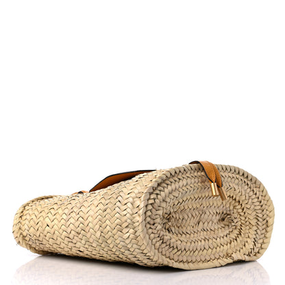 Chloe Raffia Small Grain Calfskin Medium Marcie Basket Yellow 4 of 8