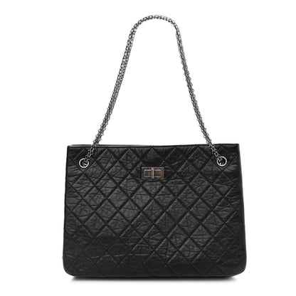 Chanel Aged Calfskin Reissue 2.55 Tote Black 1 of 9