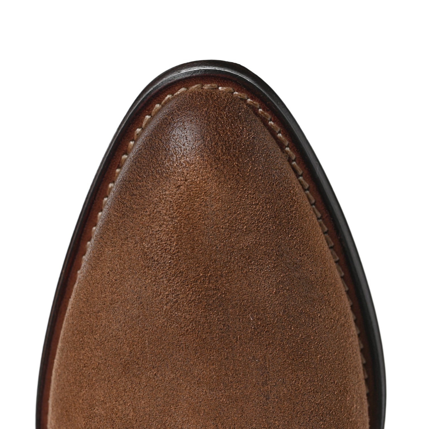 Saint Laurent Suede Eastwood Western Boots 38 Vintage Brown 10 of 12
