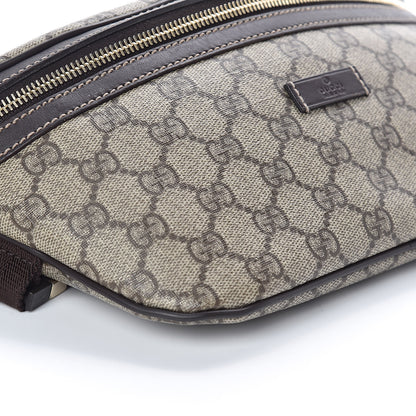 Gucci GG Supreme Monogram Belt Bag Dark Brown 8 of 9